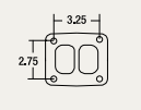 BorgWarner T4 Divided Turbine Inlet Gasket